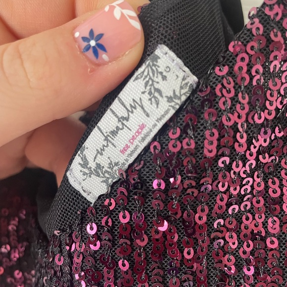 Free People Gold Rush Sequin Mini Dress 0365 - Picture 5 of 10